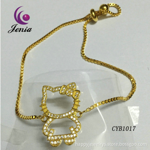 Jenia 2016 Latest Fashion 18k Gold Plated Bracelet Artificial Bracelet